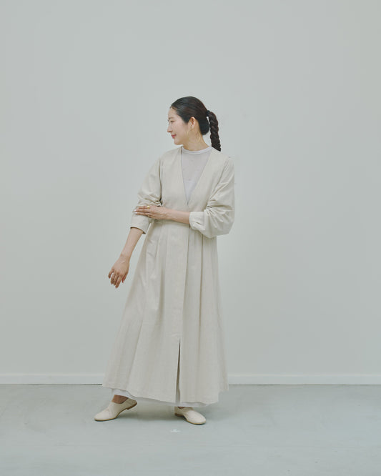 野霧 - Linen&Cotton stretch coat -