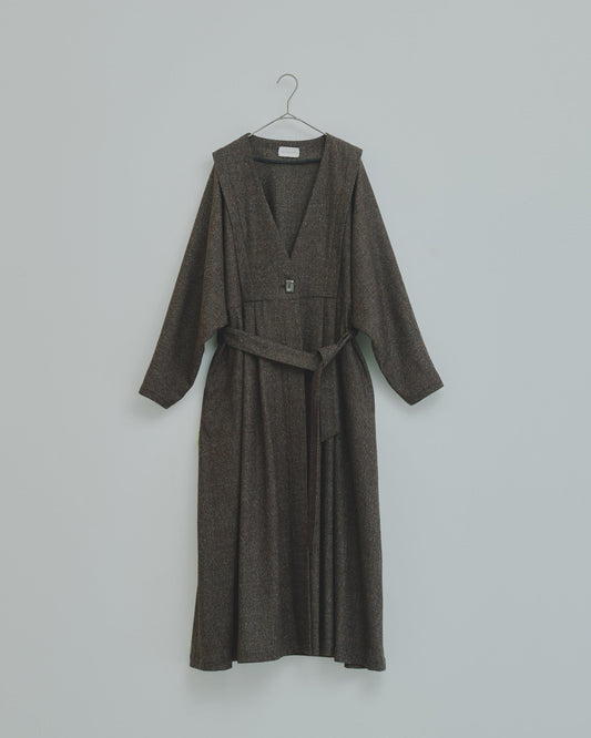 豊穣 - Wool tweed coat -