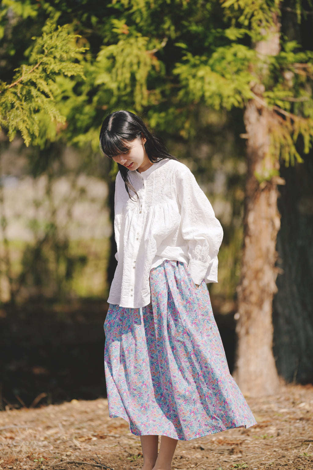 燦々 - Relaxed Liberty Skirt -