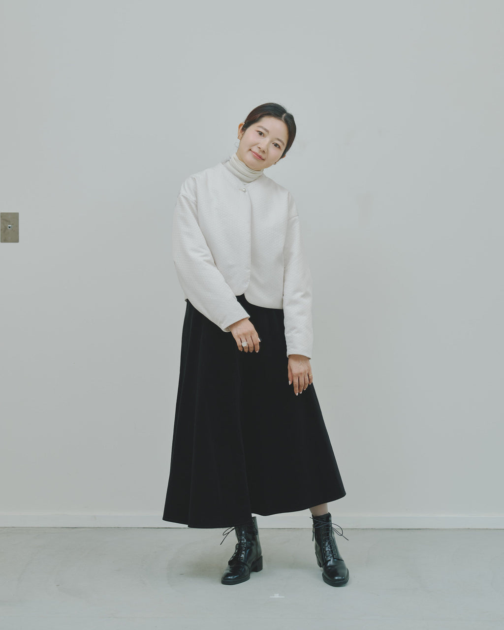 冬芽 - Jacquard Padded Jacket -