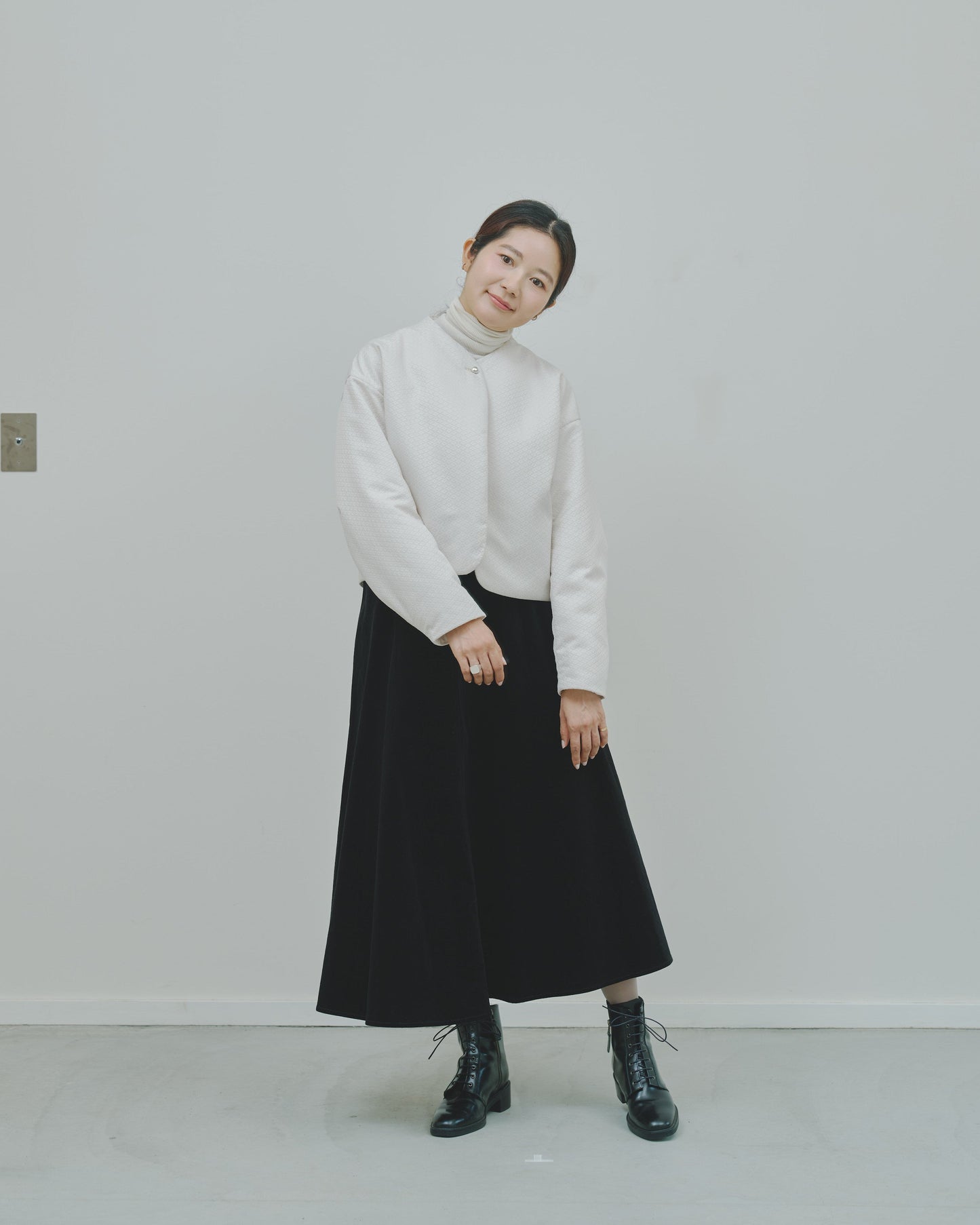 冬芽 - Jacquard Padded Jacket -