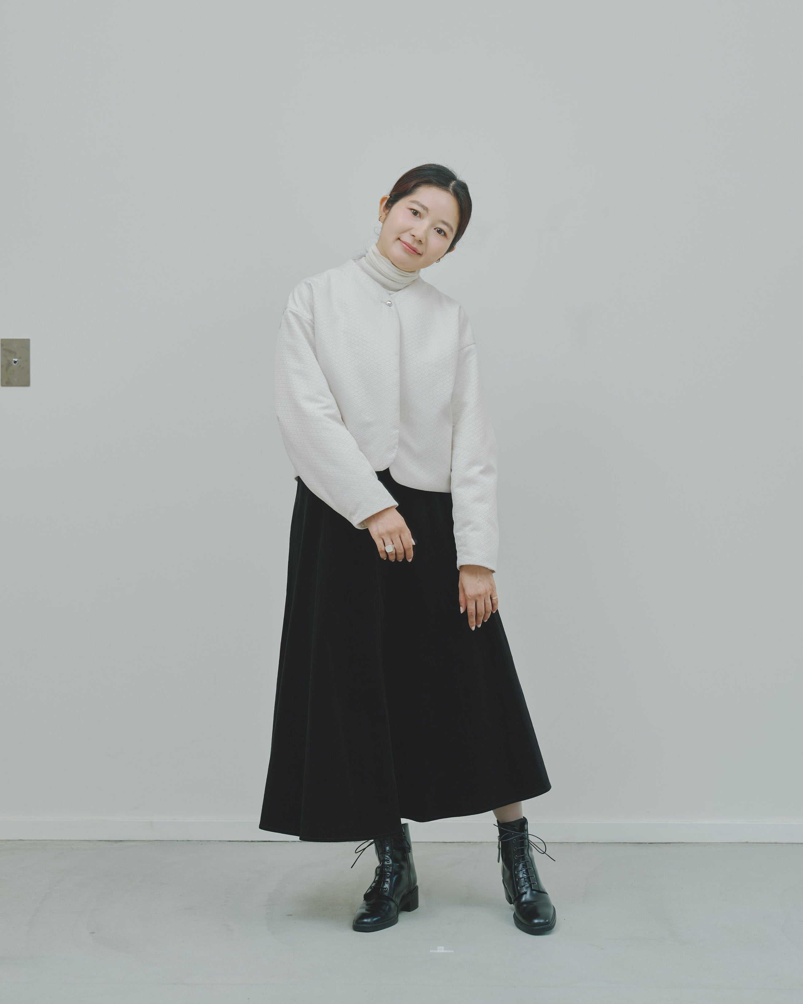 冬芽 - Jacquard Padded Jacket -