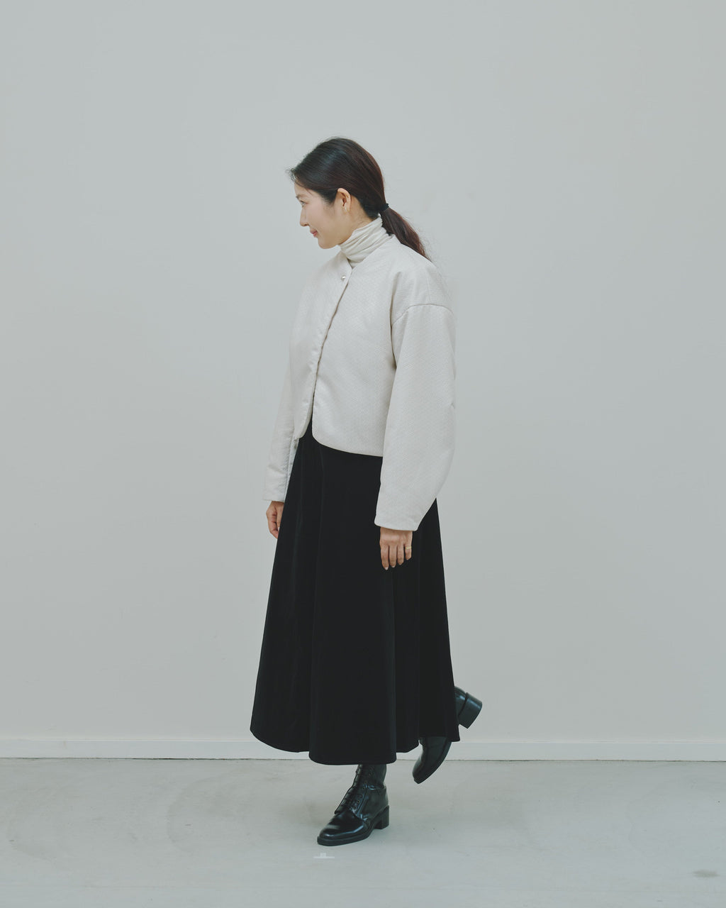 冬芽 - Jacquard Padded Jacket -