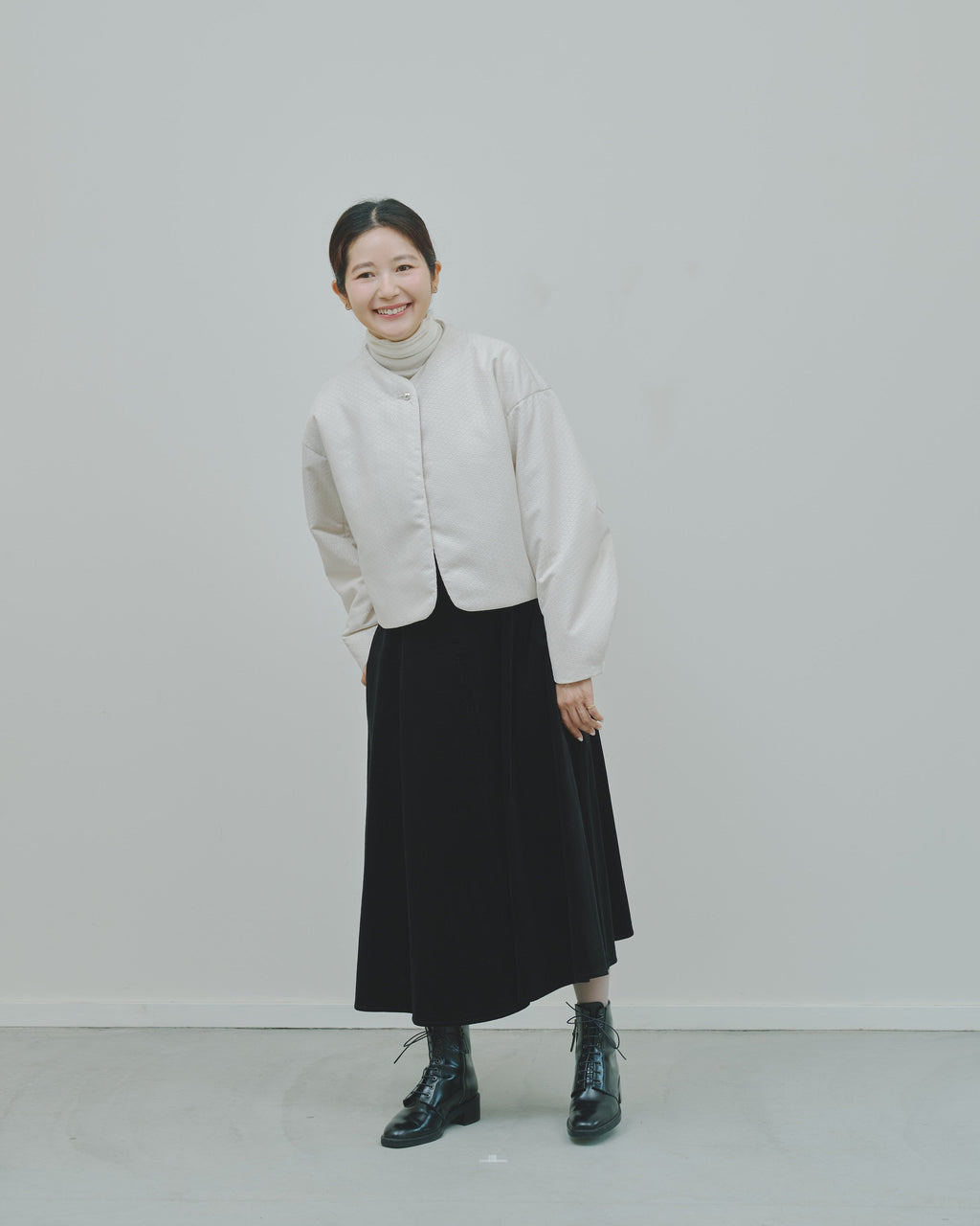 冬芽 - Jacquard Padded Jacket -