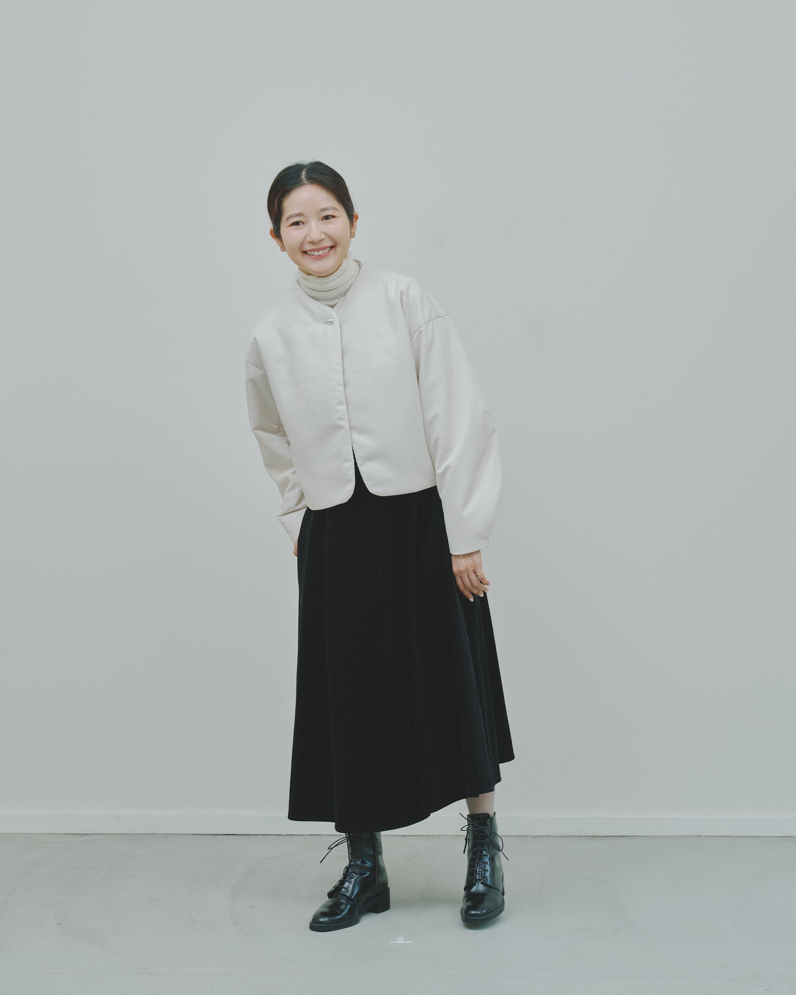 冬芽 - Jacquard Padded Jacket -