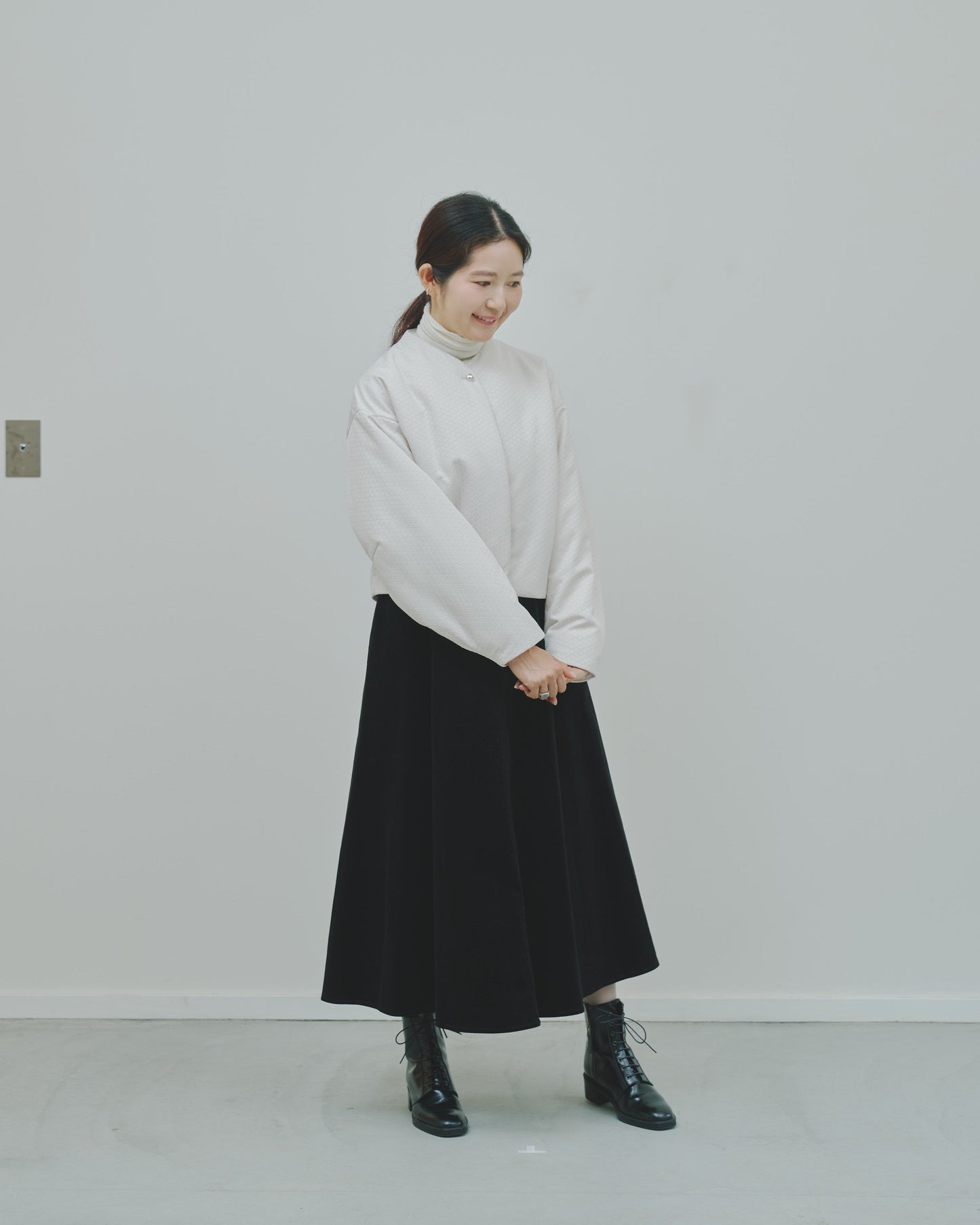 冬芽 - Jacquard Padded Jacket -
