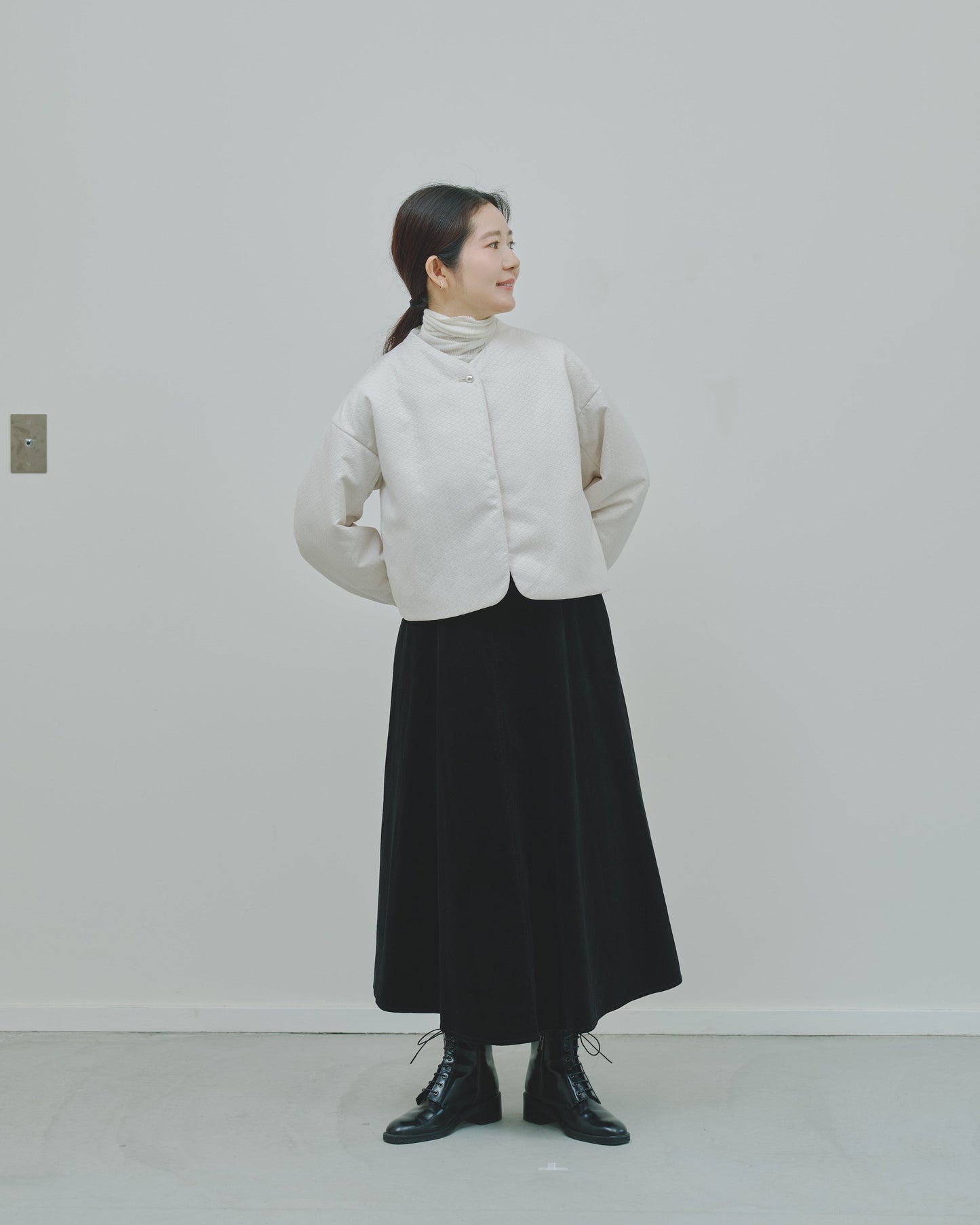 冬芽 - Jacquard Padded Jacket -