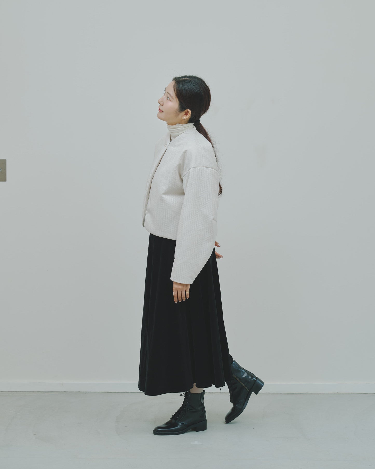 冬芽 - Jacquard Padded Jacket -