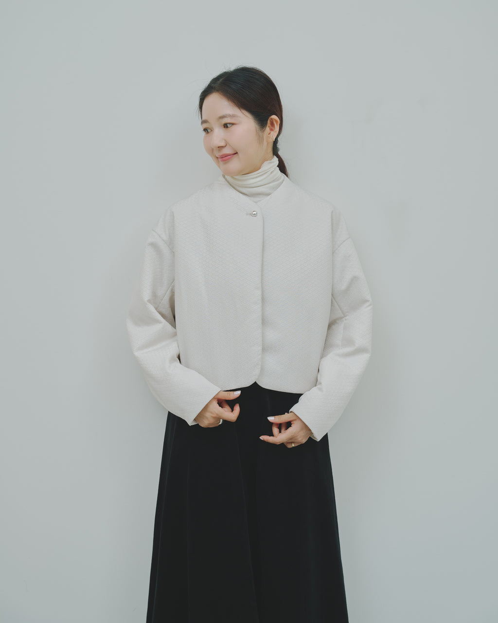 冬芽 - Jacquard Padded Jacket -