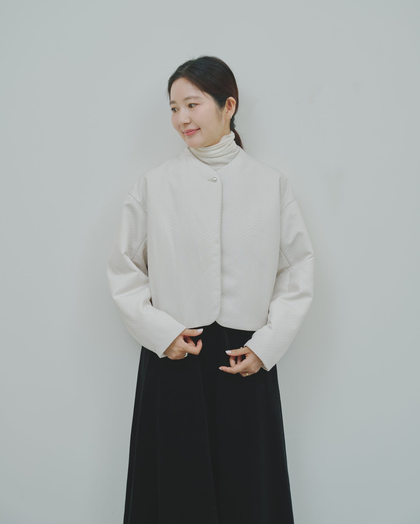 冬芽 - Jacquard Padded Jacket -