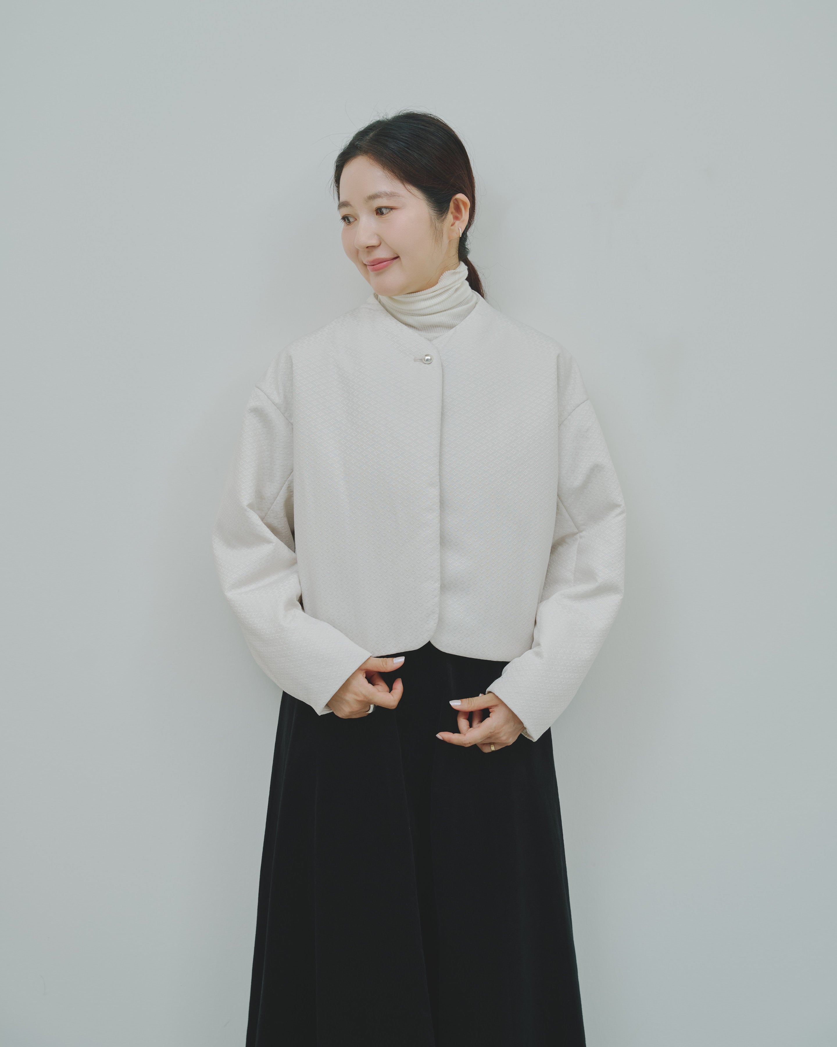 冬芽 - Jacquard Padded Jacket -