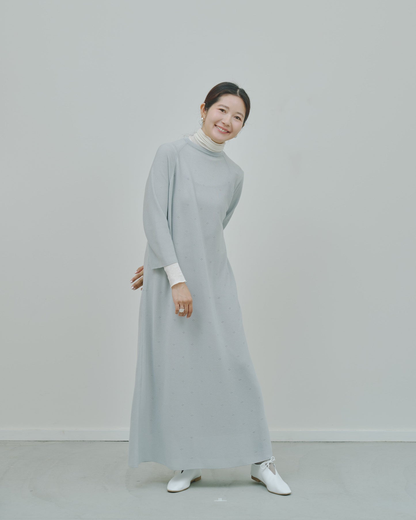 薄氷 - Cashmere long dress -