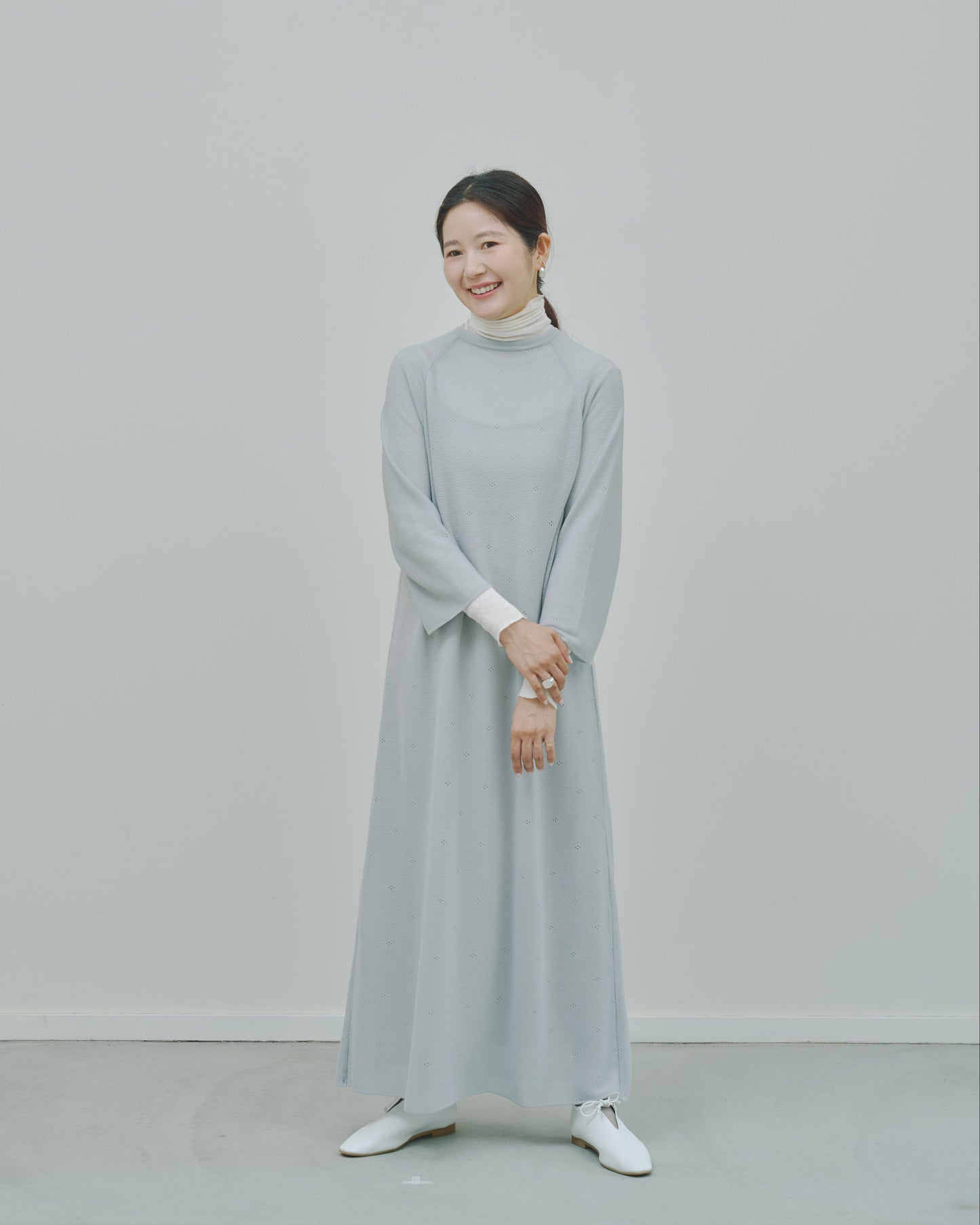 薄氷 - Cashmere long dress -