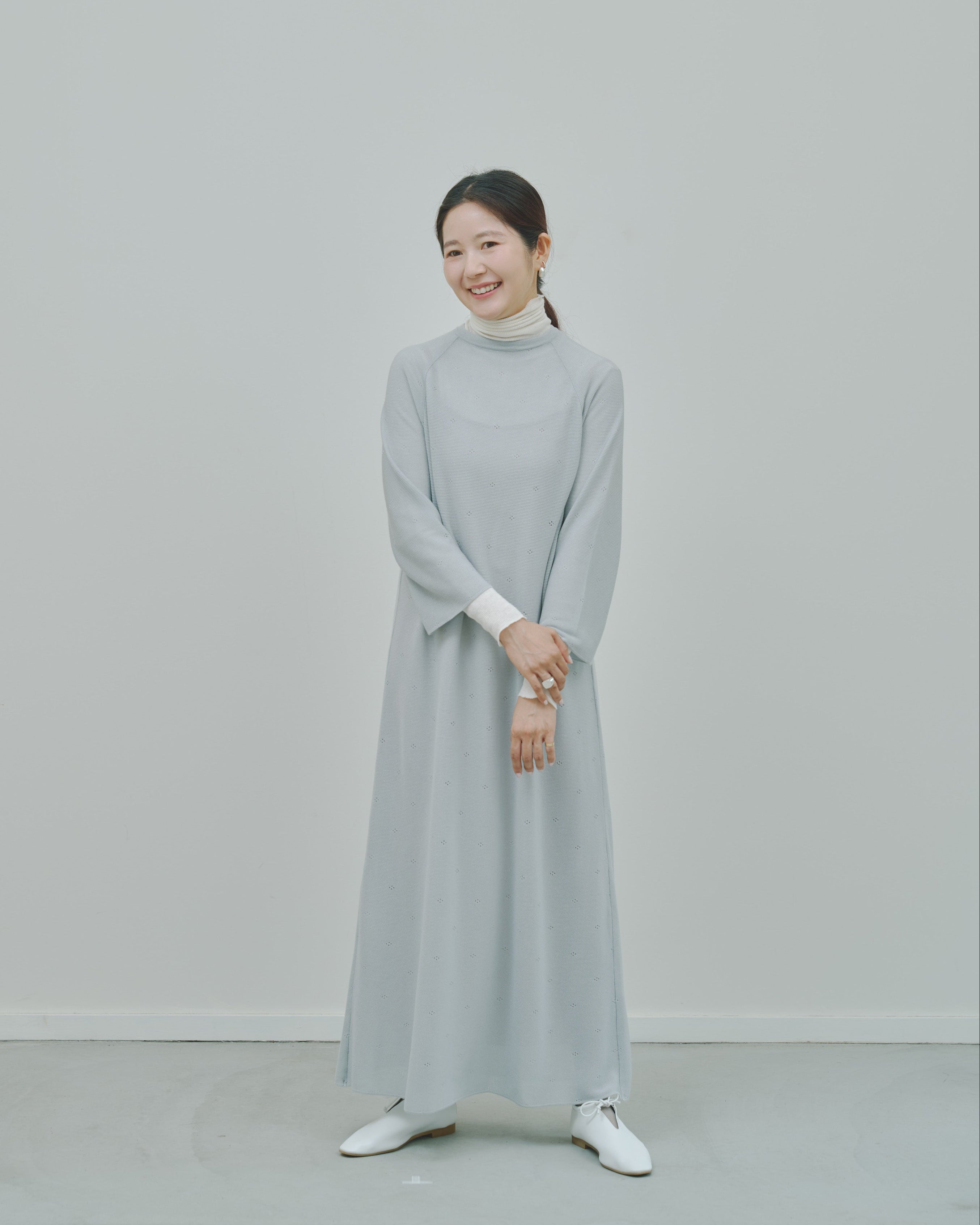 薄氷 - Cashmere long dress -