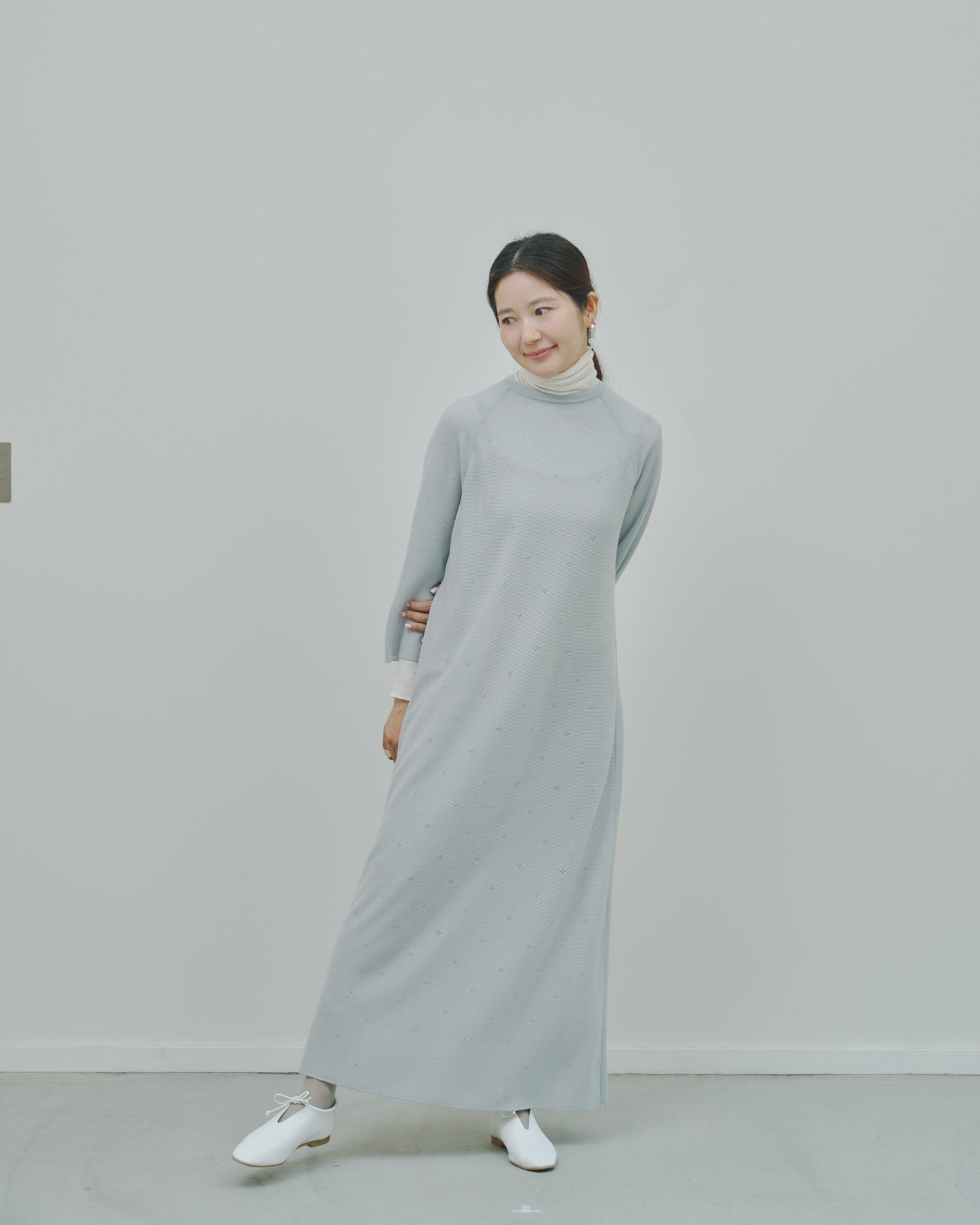薄氷 - Cashmere long dress -