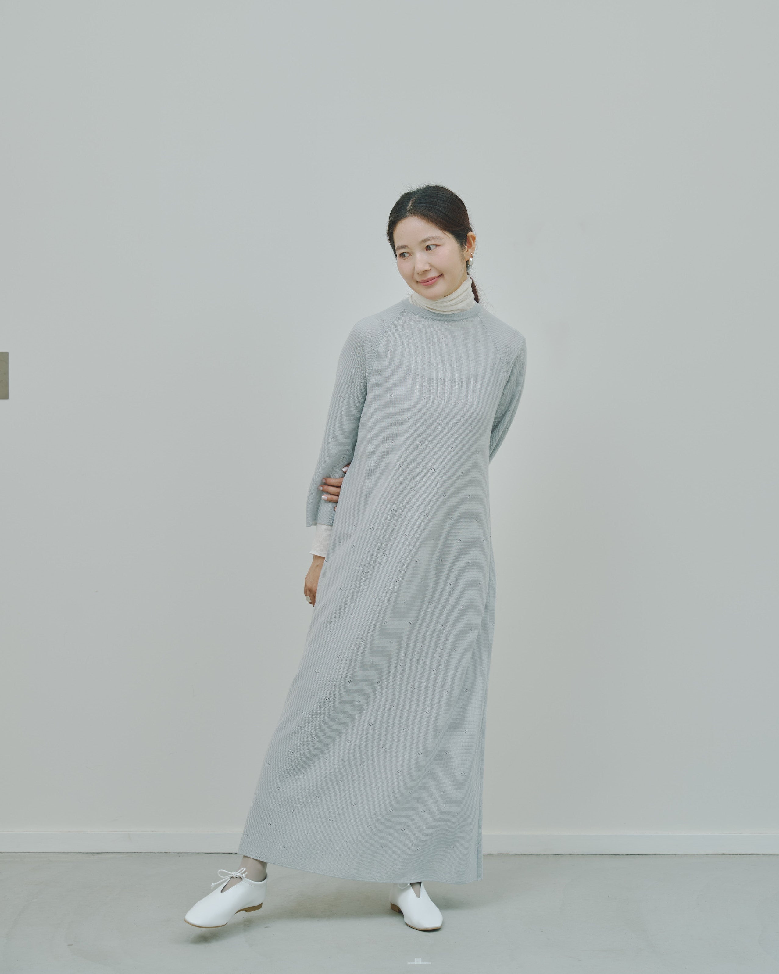 薄氷 - Cashmere long dress -