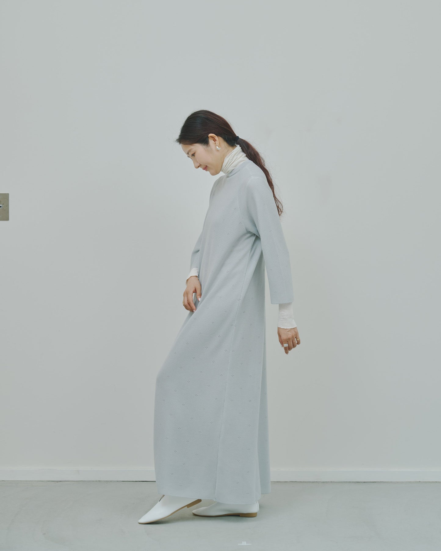 薄氷 - Cashmere long dress -