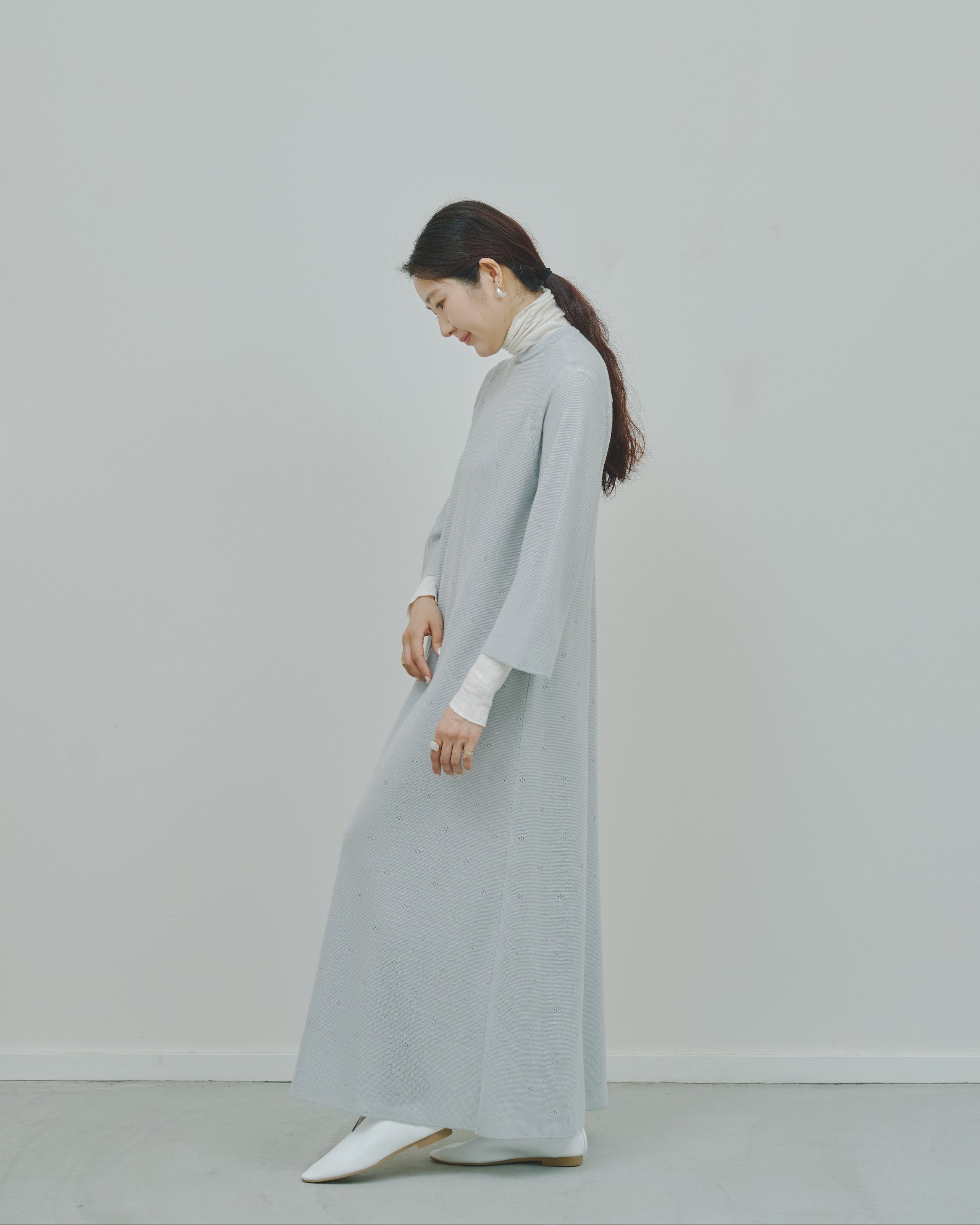 薄氷 - Cashmere long dress -