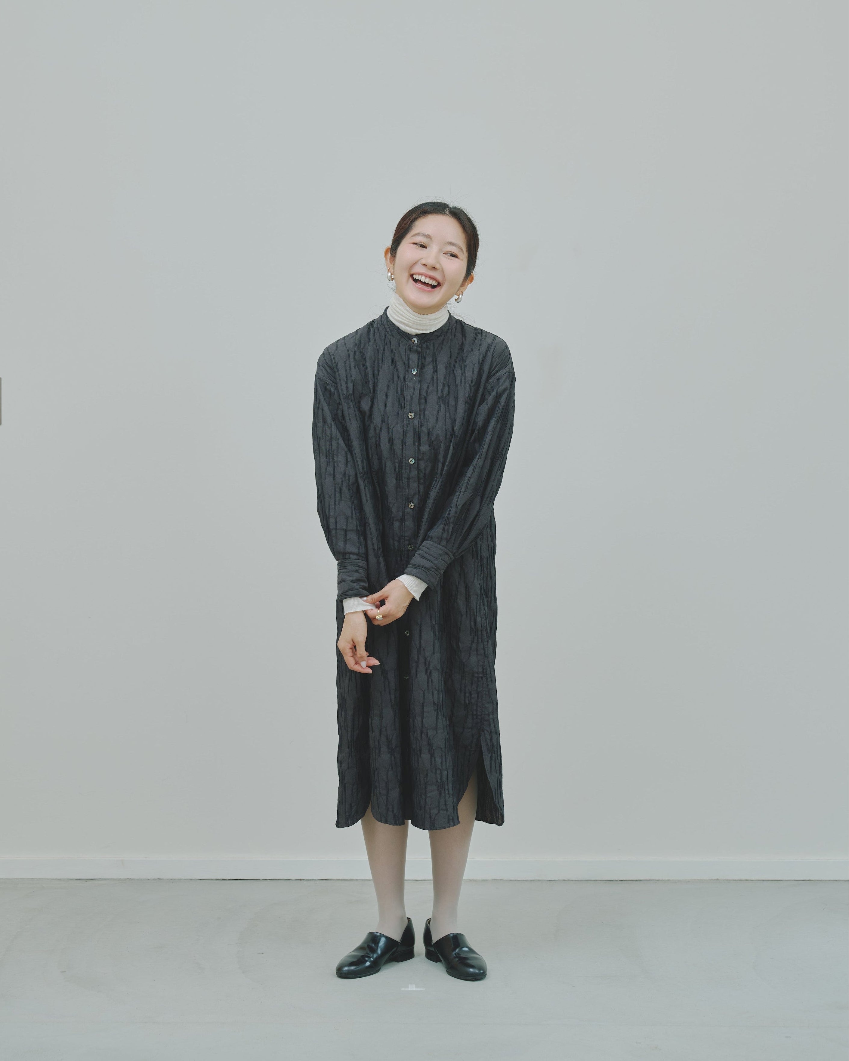さざ波 - Cotton shirt dress -