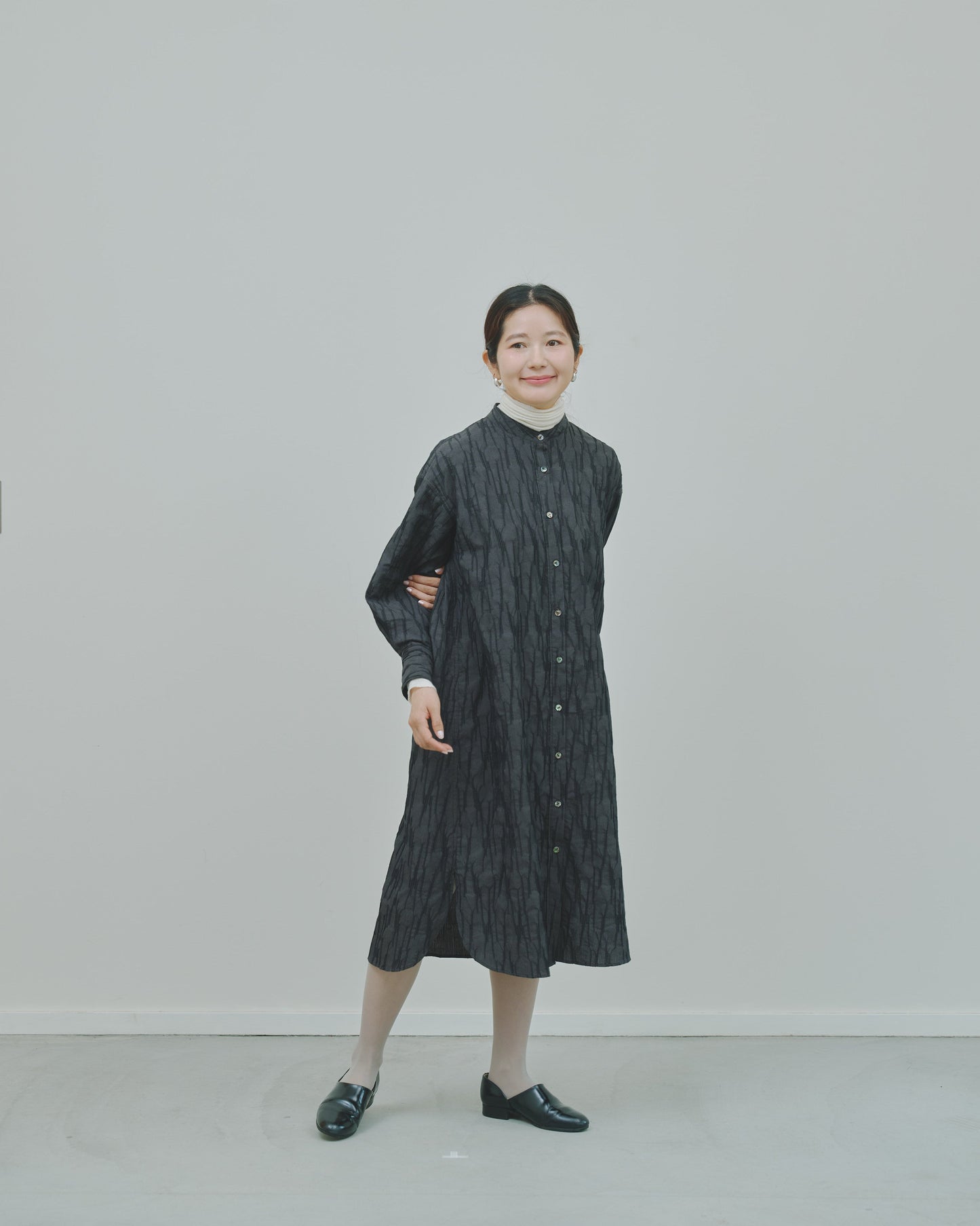 さざ波 - Cotton shirt dress -
