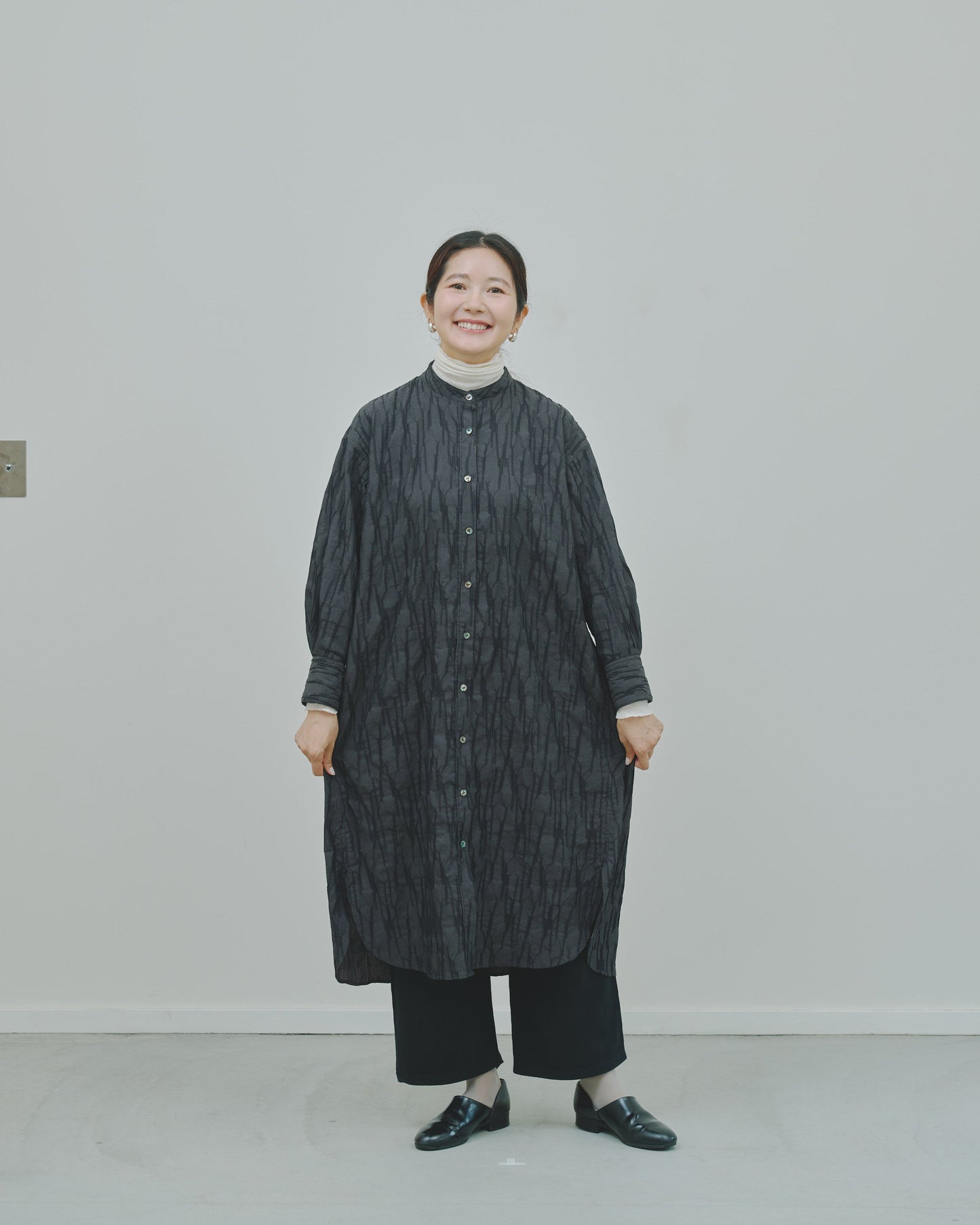さざ波 - Cotton shirt dress -