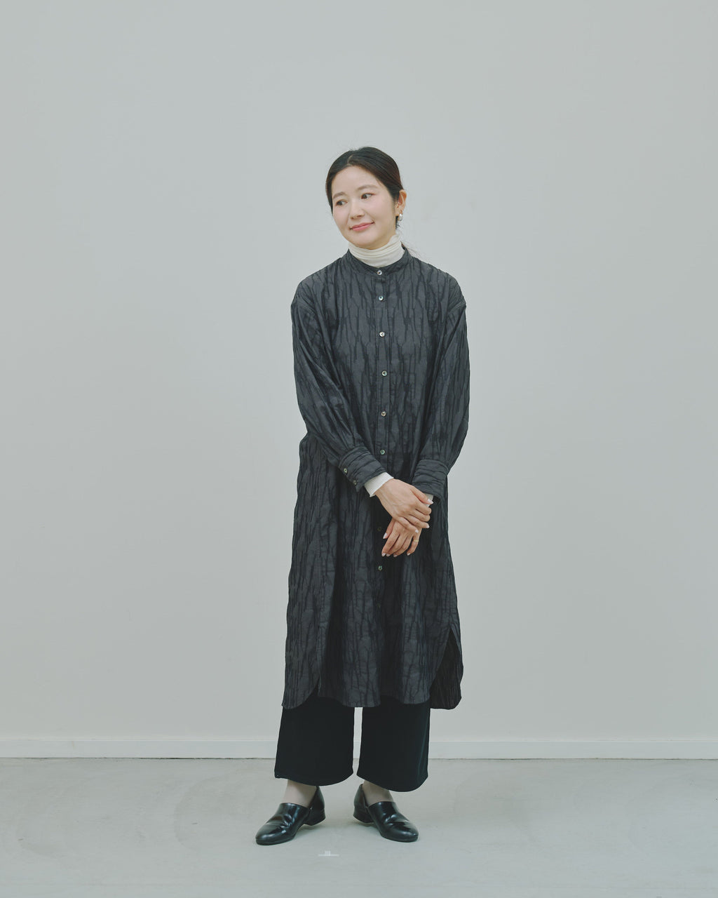 さざ波 - Cotton shirt dress -