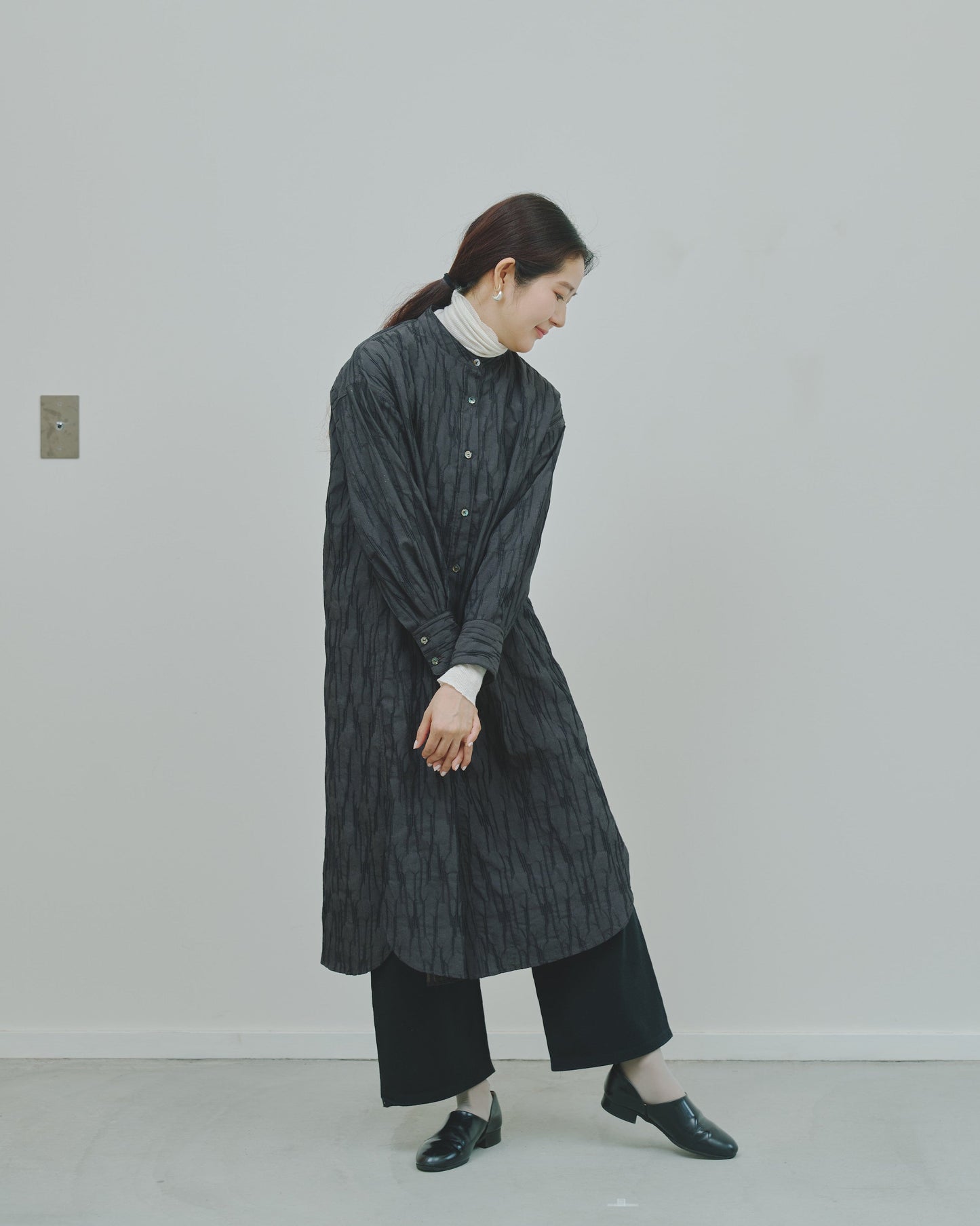さざ波 - Cotton shirt dress -