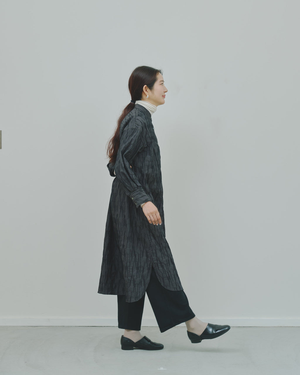 さざ波 - Cotton shirt dress -