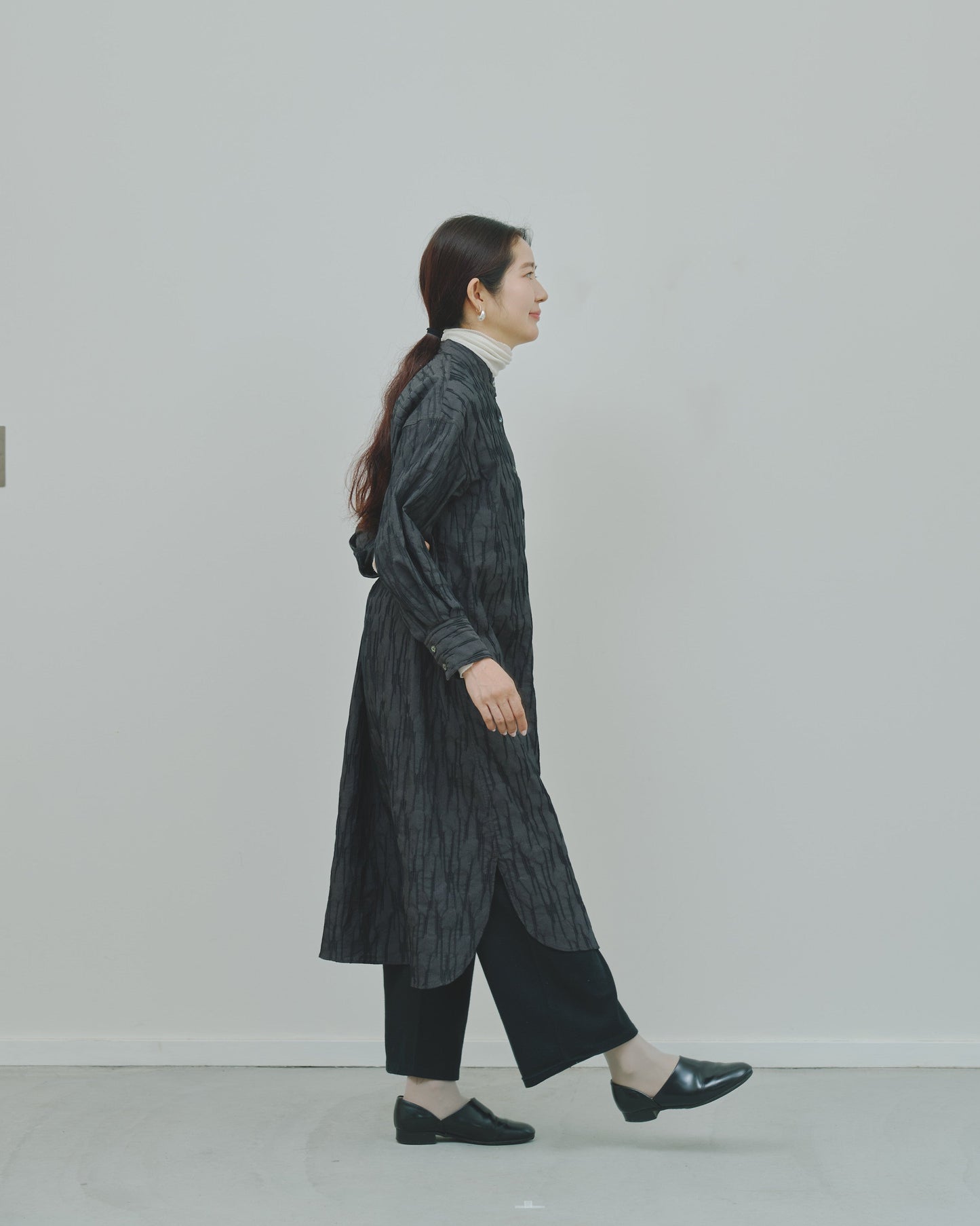 さざ波 - Cotton shirt dress -