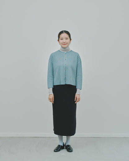 日々 - Cashmere jacquard cardigan -