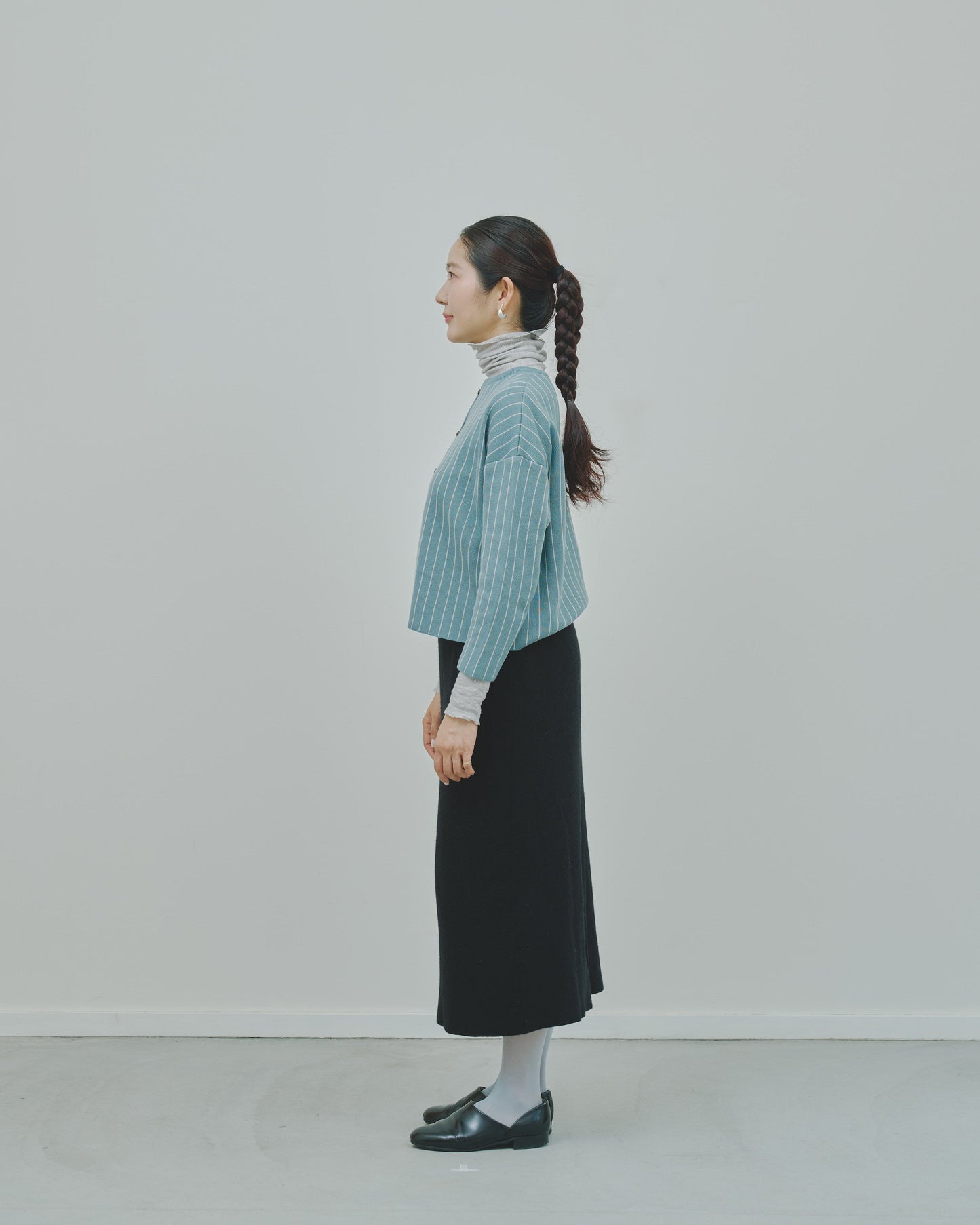 日々 - Cashmere jacquard cardigan -