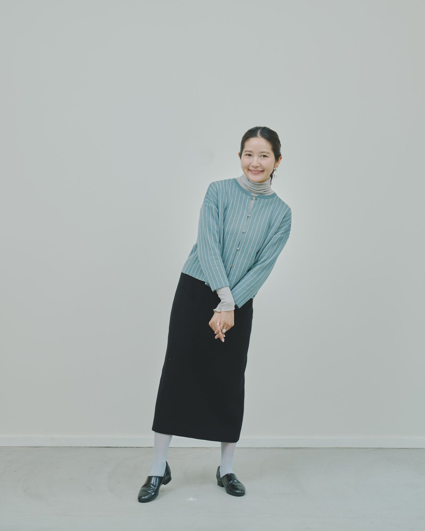 日々 - Cashmere jacquard cardigan -