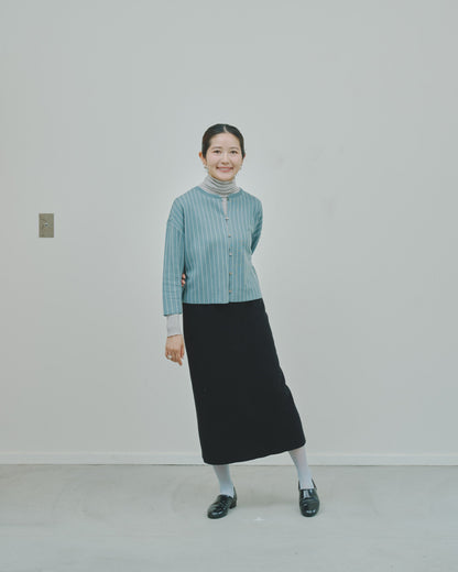 日々 - Cashmere jacquard cardigan -
