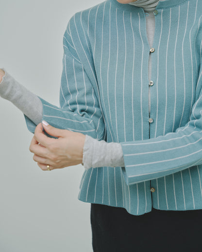 日々 - Cashmere jacquard cardigan -