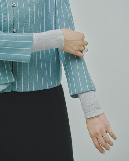 日々 - Cashmere jacquard cardigan -