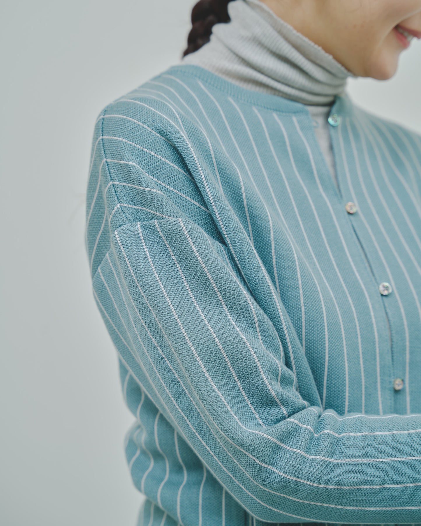 日々 - Cashmere jacquard cardigan -
