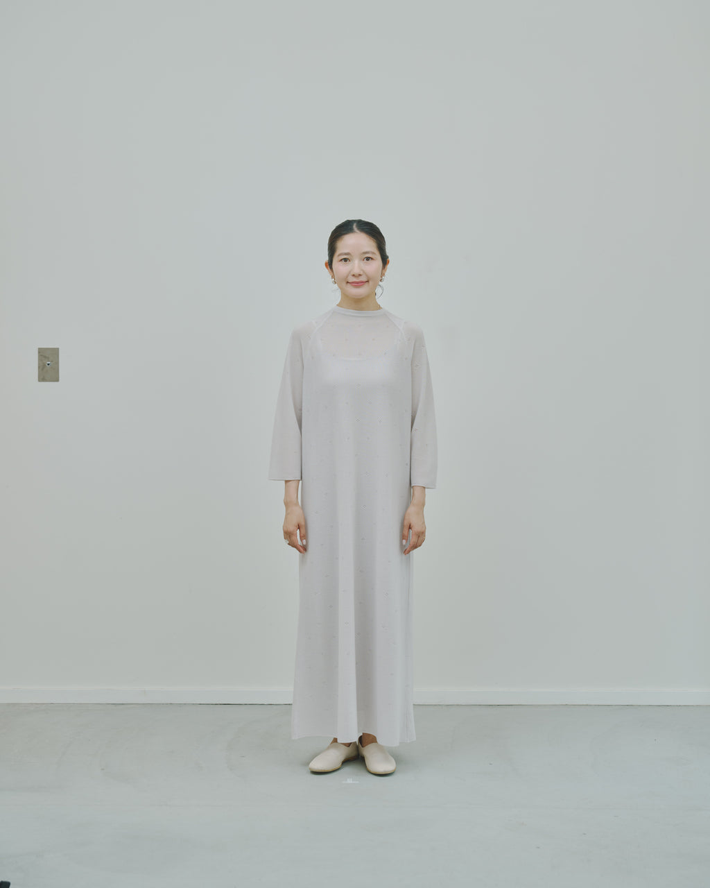 薄氷 - Cashmere long dress -