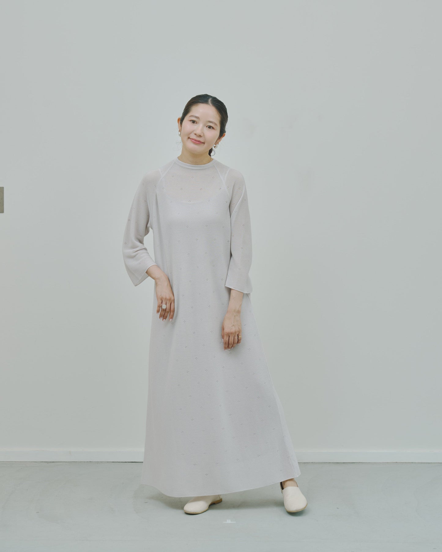 薄氷 - Cashmere long dress -