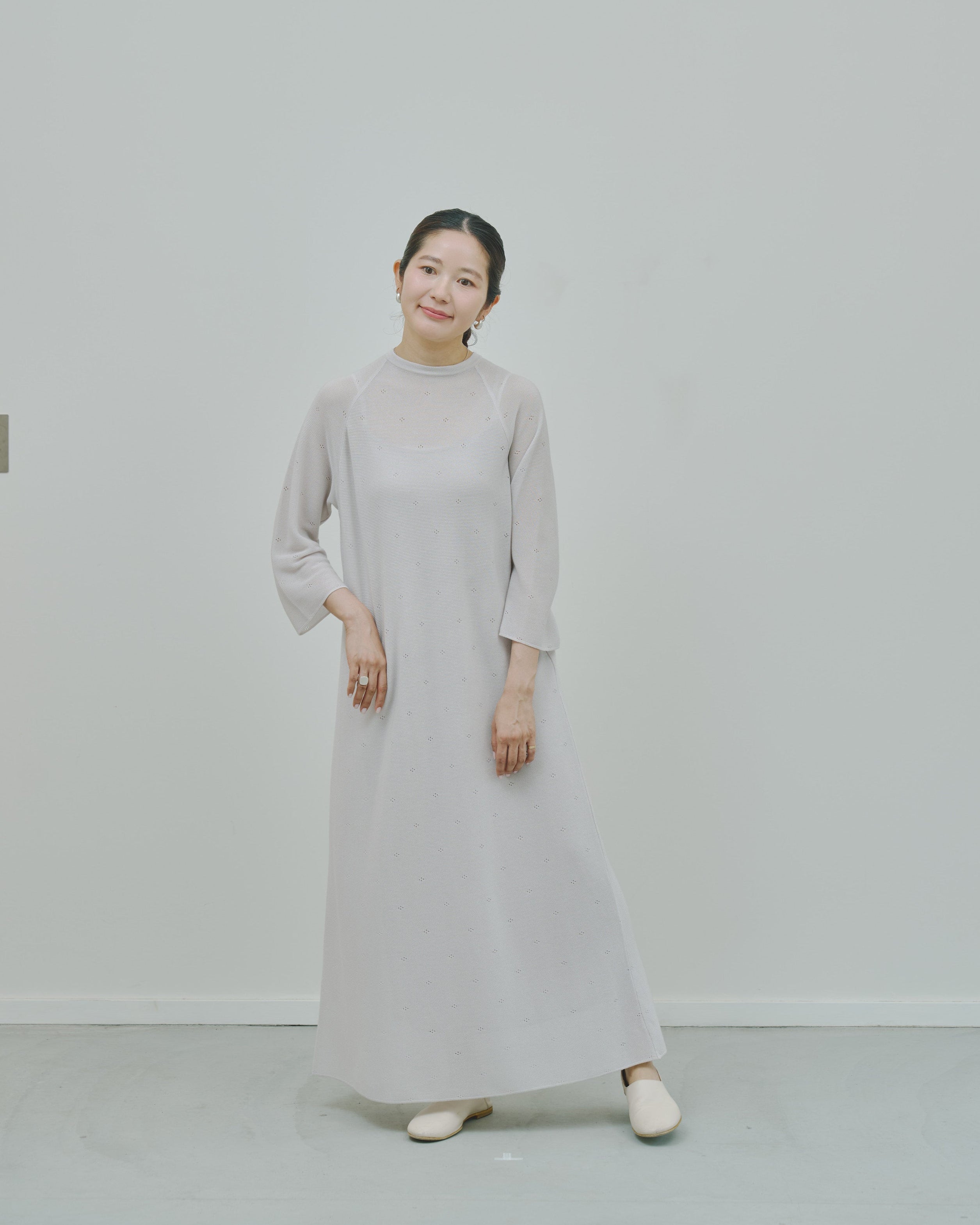 薄氷 - Cashmere long dress -