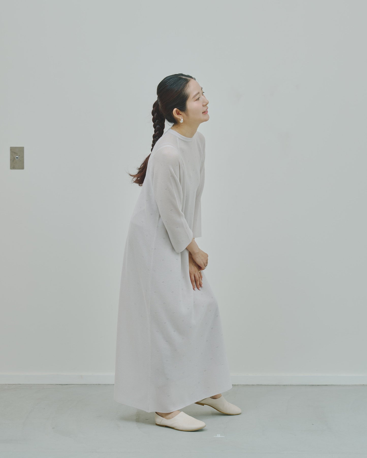 薄氷 - Cashmere long dress -