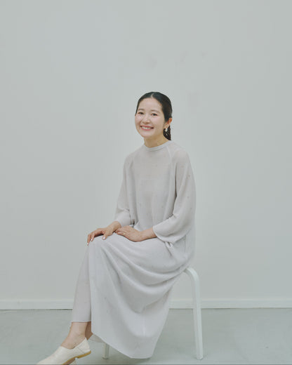 薄氷 - Cashmere long dress -