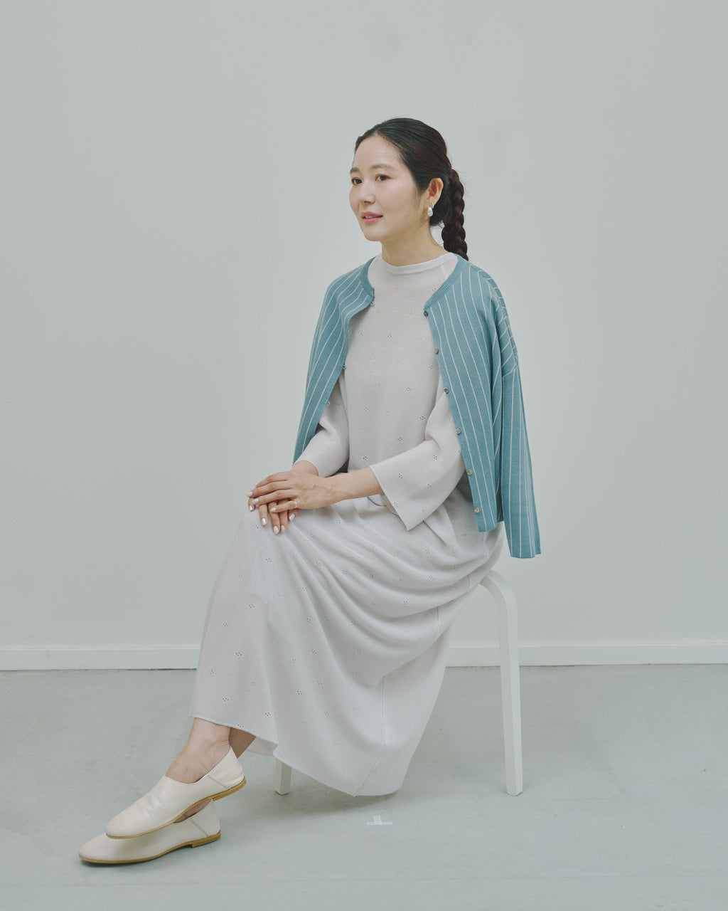 薄氷 - Cashmere long dress -