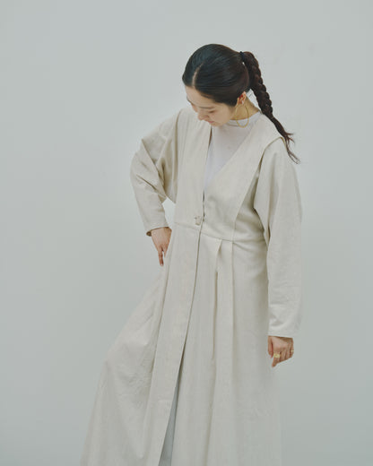 野霧 - Linen&Cotton stretch coat -