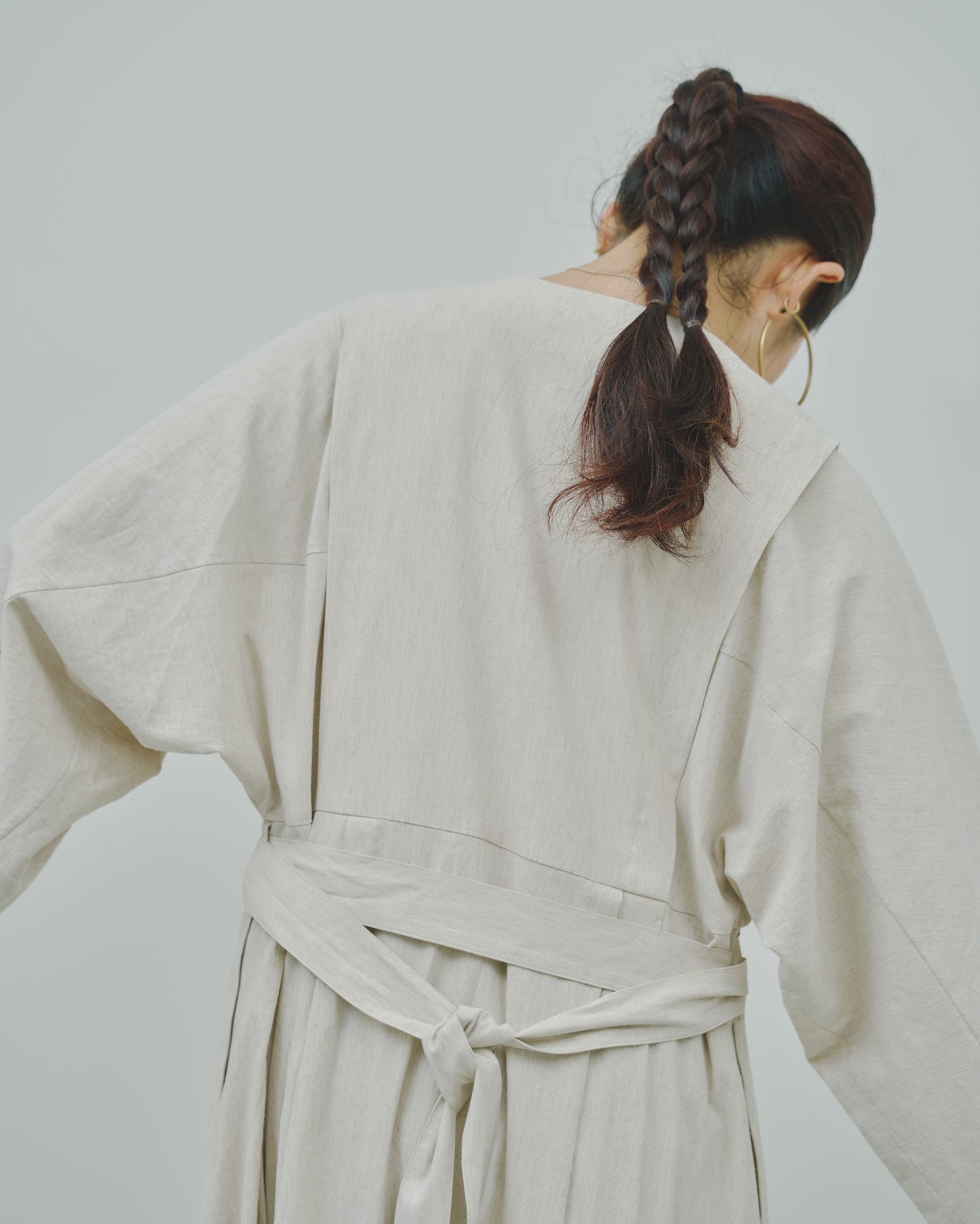 野霧 - Linen&Cotton stretch coat -