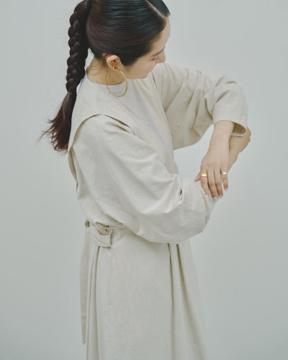 野霧 - Linen&Cotton stretch coat -