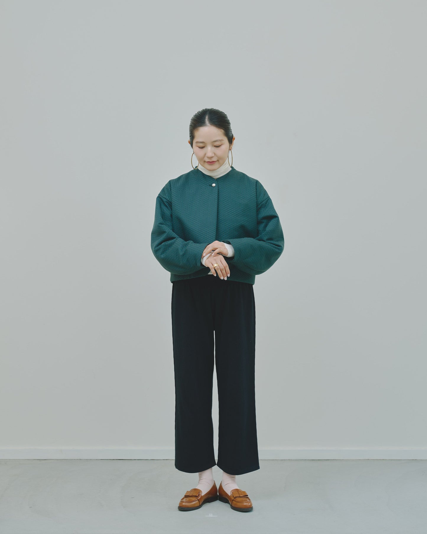 冬芽 - Jacquard Padded Jacket -