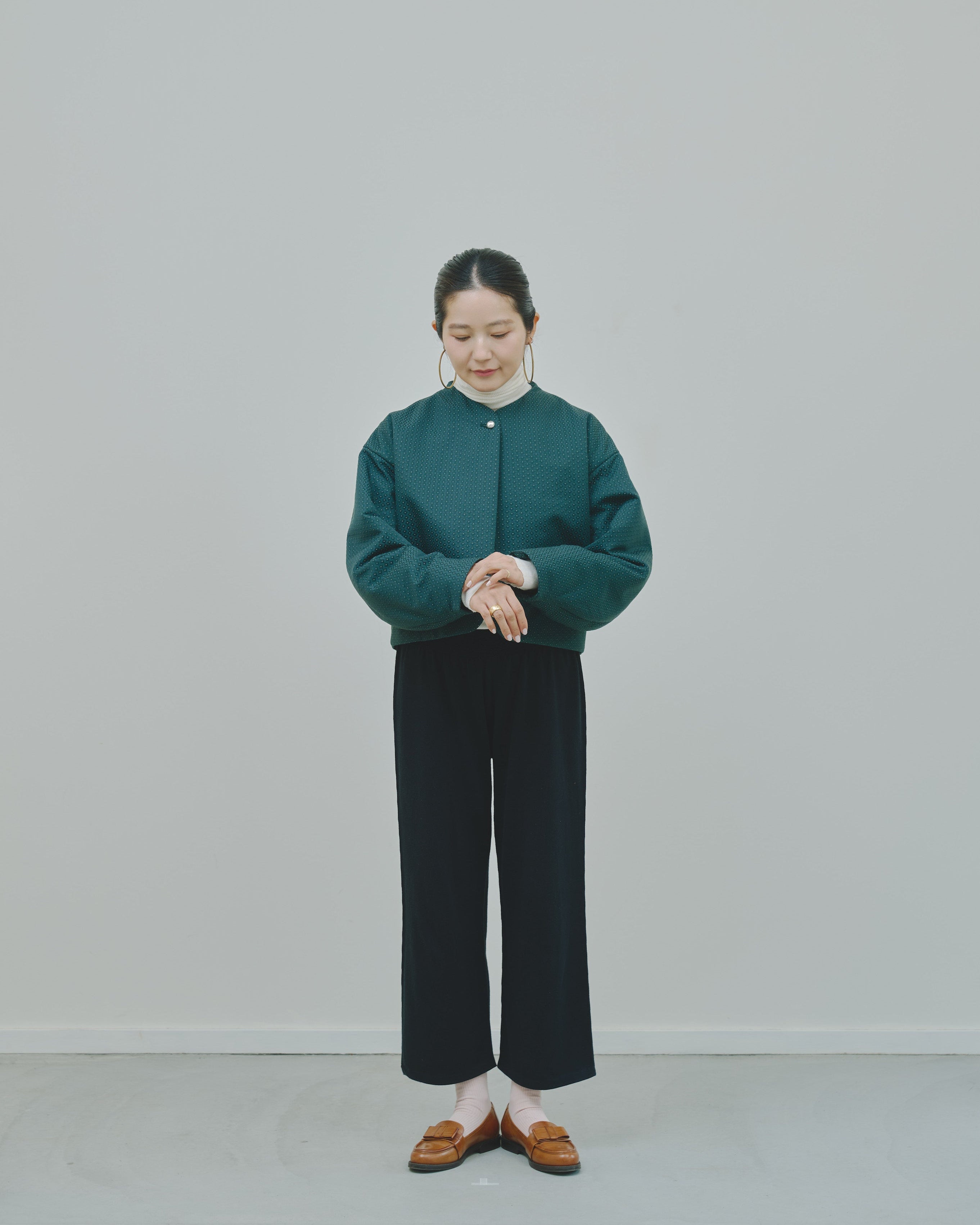 冬芽 - Jacquard Padded Jacket -