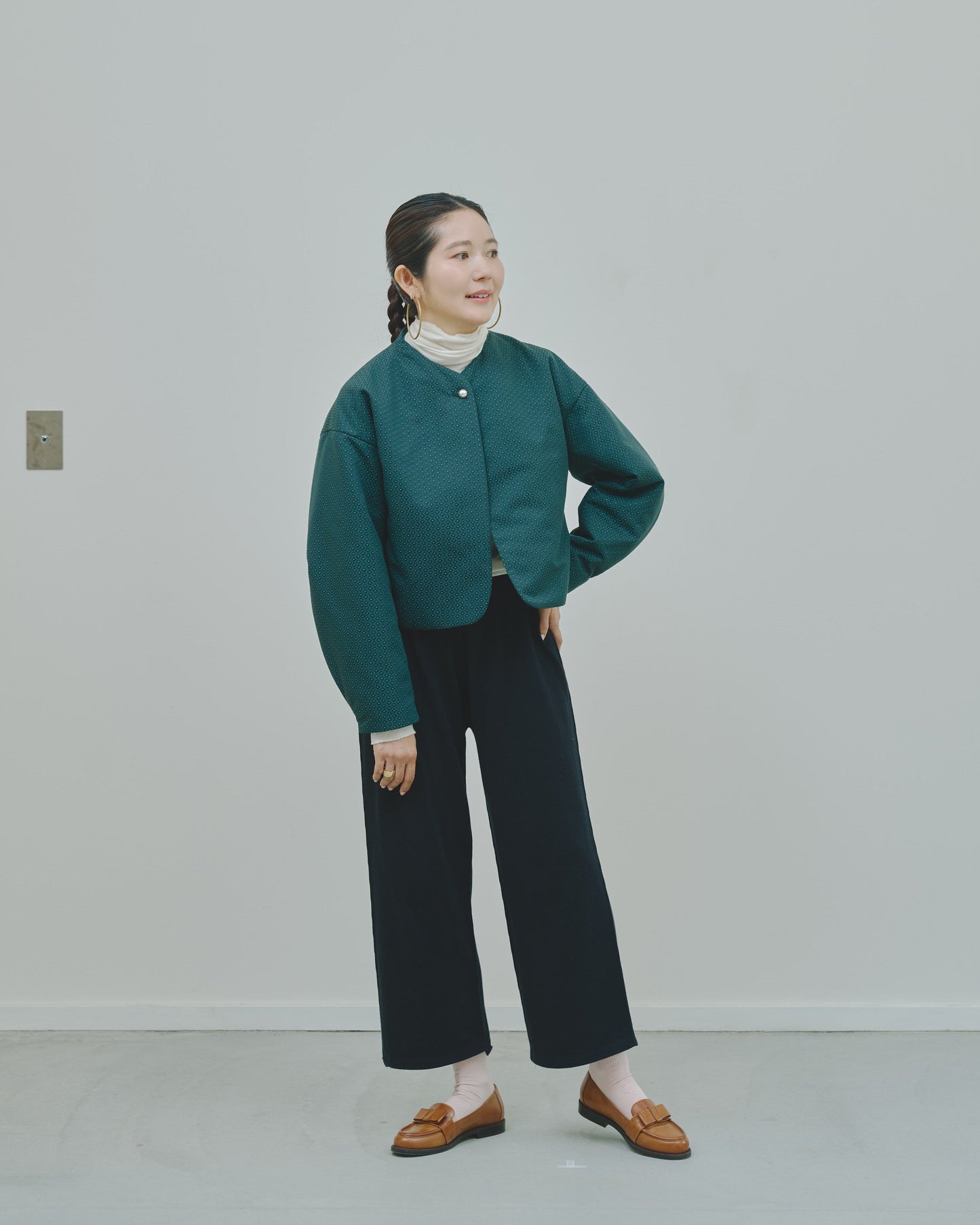冬芽 - Jacquard Padded Jacket -