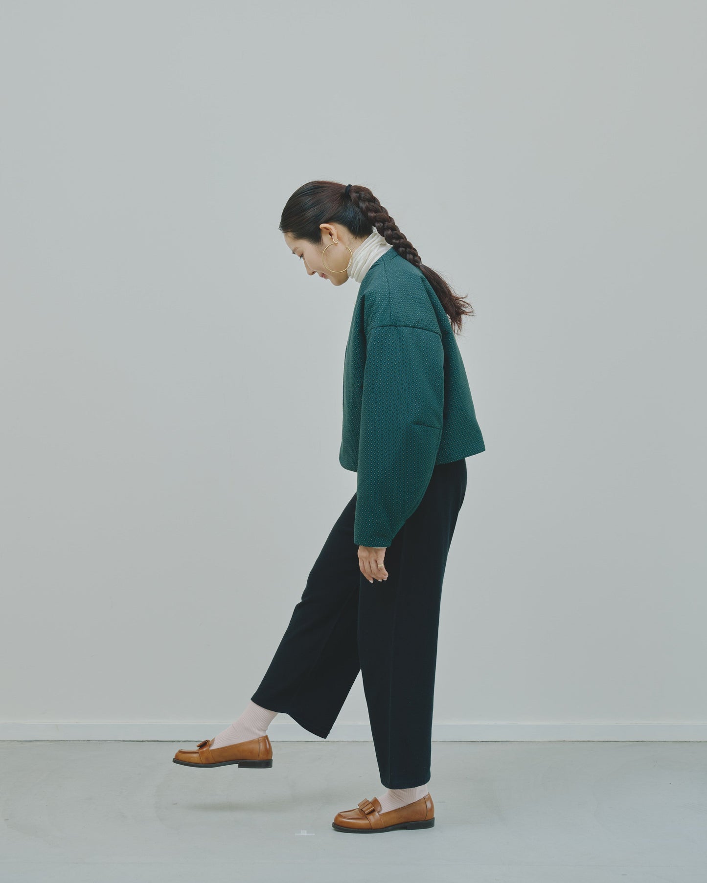 冬芽 - Jacquard Padded Jacket -