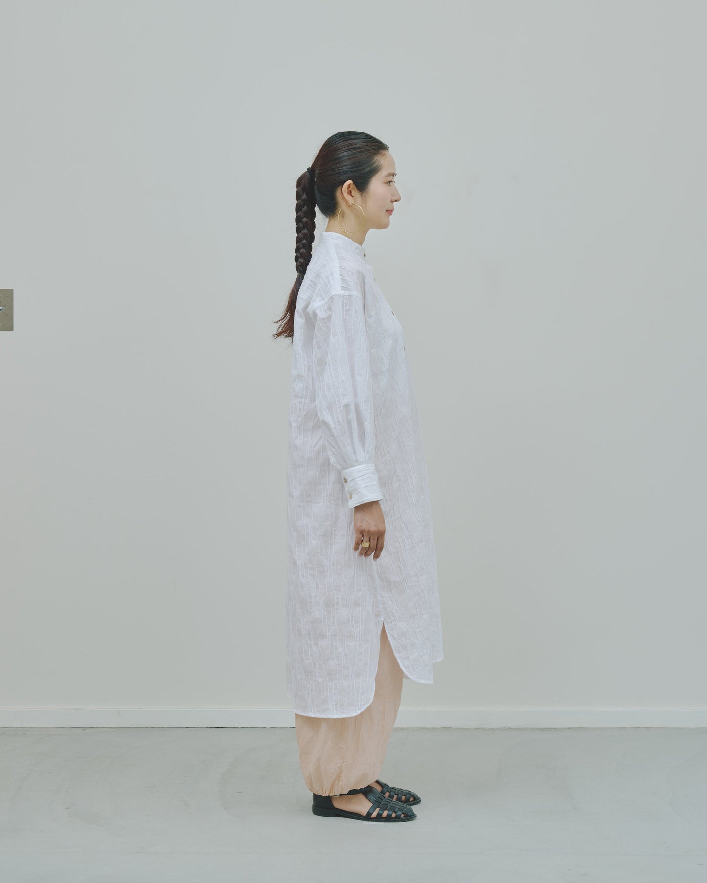 さざ波 - Cotton shirt dress -